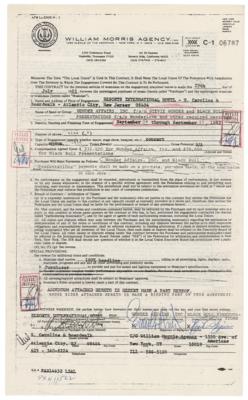 Lot #5321 Stevie Wonder: Ewart Abner Document Signed - Image 1