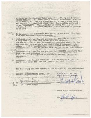Lot #5321 Stevie Wonder: Ewart Abner Document Signed - Image 2