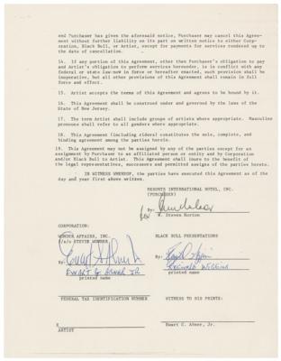 Lot #5321 Stevie Wonder: Ewart Abner Document Signed - Image 3