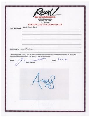 Lot #5436 Amy Winehouse Signature - Image 2