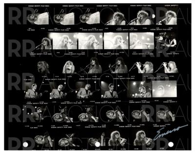 Lot #5241 Fleetwood Mac Archive of (22) Contact Sheet Photographs by Sam Emerson - Image 12