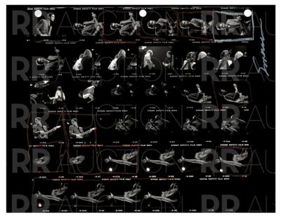 Lot #5241 Fleetwood Mac Archive of (22) Contact Sheet Photographs by Sam Emerson - Image 16