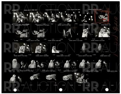 Lot #5241 Fleetwood Mac Archive of (22) Contact Sheet Photographs by Sam Emerson - Image 19
