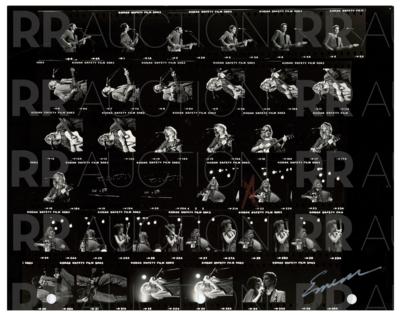 Lot #5241 Fleetwood Mac Archive of (22) Contact Sheet Photographs by Sam Emerson - Image 24