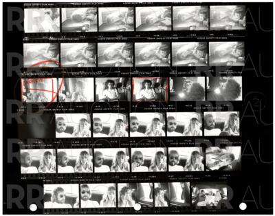 Lot #5241 Fleetwood Mac Archive of (22) Contact Sheet Photographs by Sam Emerson - Image 4