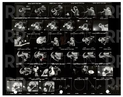 Lot #5241 Fleetwood Mac Archive of (22) Contact Sheet Photographs by Sam Emerson - Image 7