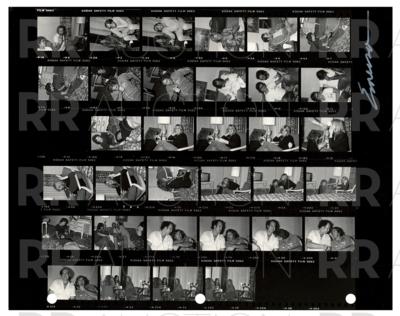 Lot #5241 Fleetwood Mac Archive of (22) Contact Sheet Photographs by Sam Emerson - Image 8