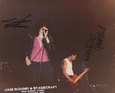Lot #5332 Joey and Dee Dee Ramone Signed Photograph