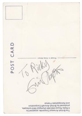 Lot #5284 Eric Clapton Signed Postcard