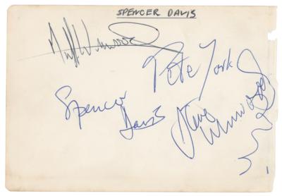 Lot #5206 Spencer Davis Group Signatures