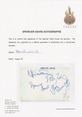 Lot #5206 Spencer Davis Group Signatures - Image 2