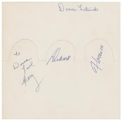 Lot #5225 The Supremes Signed Promo Stand-Up