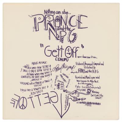 Lot #5407 Prince and The New Power Generation 'Gett Off' Limited Edition Album