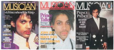 Lot #5424 Prince's Personally-Owned Group of (3) Musician Magazines