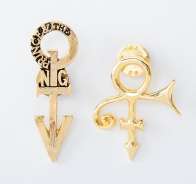 Lot #5411 Prince's Personally-Worn Pair of Tie Pins