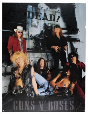 Lot #5368 Guns N' Roses Signed Poster
