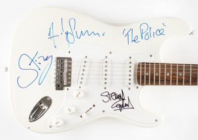 Lot #5308 The Police Signed Guitar