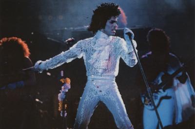 Lot #5452 Prince's Stage-Worn Purple Rain Tour Lace Shirt with Cufflinks - Image 11