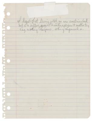 Lot #5451 Prince's Handwritten Lyrics for 'Nothing Compares 2 U' - Image 2