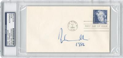 Lot #381 Rajiv Gandhi Signed First Day Cover