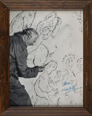 Lot #730 Marc Chagall Signed Photograph