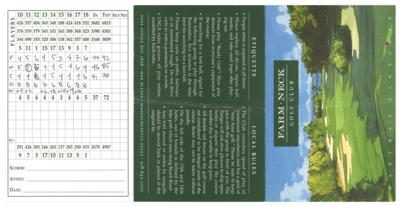 Lot #186 Barack Obama Signed Golf Score Card - Image 3