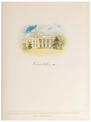 Lot #203 Franklin D. Roosevelt Signed Book - Image 2
