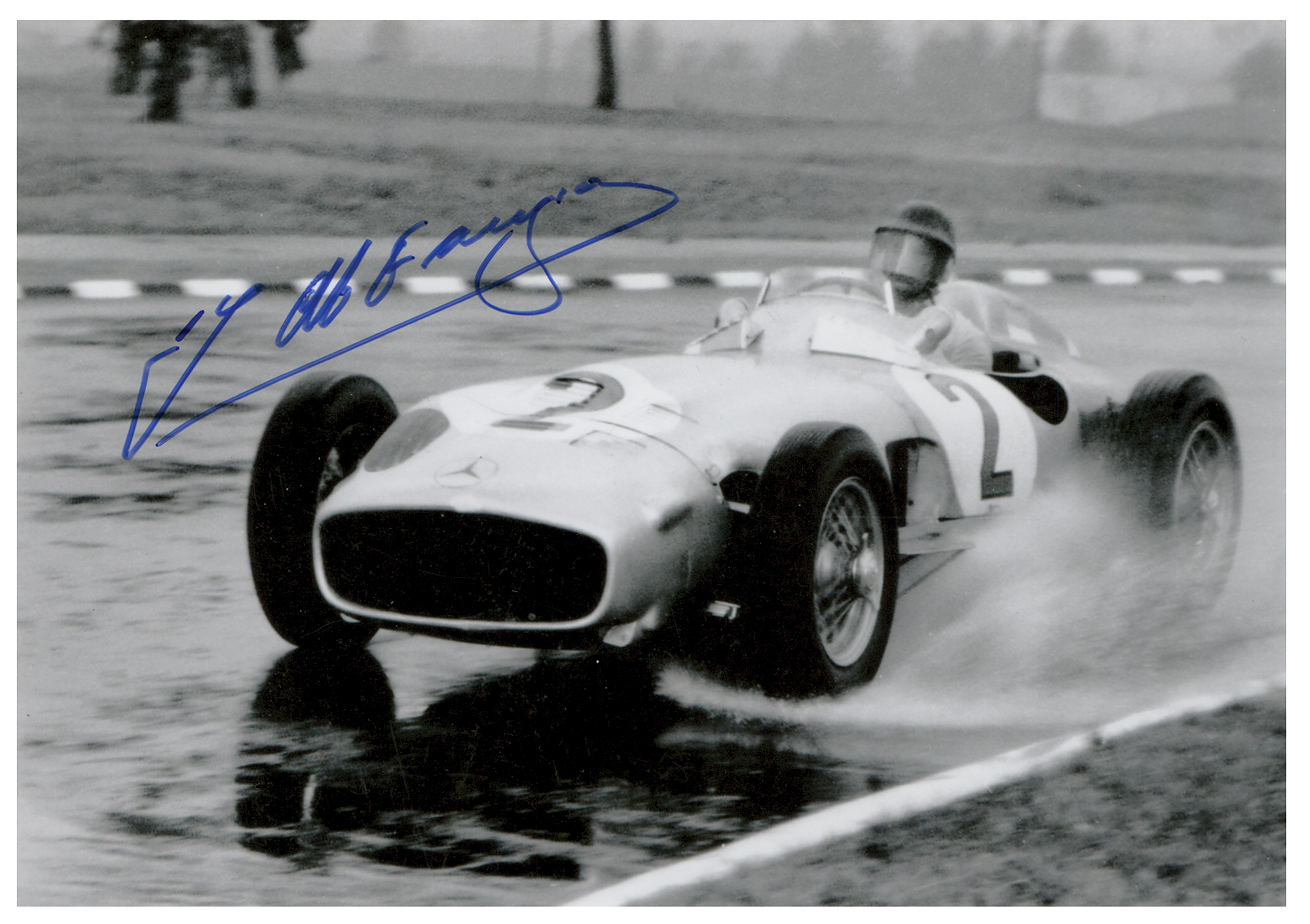 Lot #1074 Juan Manuel Fangio Signed Photograph