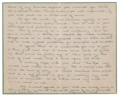 Lot #824 Eugene O'Neill Autograph Letter Signed - Image 2
