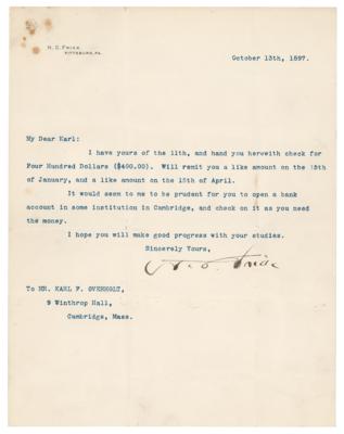 Lot #379 Henry Clay Frick Typed Letter Signed