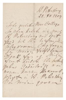 Lot #309 Ivan Pavlov Autograph Letter Signed - Image 1