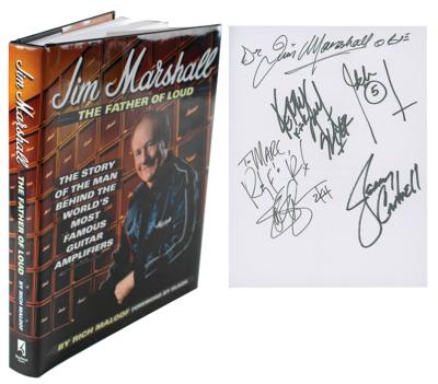 Lot #905 Jim Marshall, Slash, Jerry Cantrell, Kerry King Signed Book  - Image 1