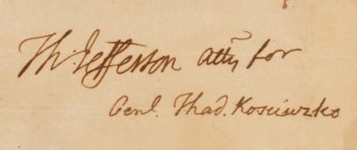 Lot #7 Thomas Jefferson Autograph Letter Signed - Image 3