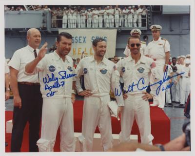Lot #651 Apollo 7 Signed Photograph - Image 1