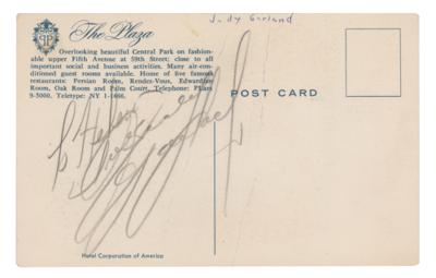 Lot #987 Judy Garland Signature