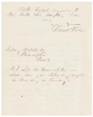 Lot #195 Franklin Pierce Autograph Letter Signed as President - Image 2