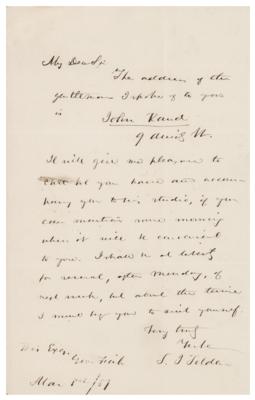 Lot #486 Samuel J. Tilden Autograph Letter Signed - Image 1