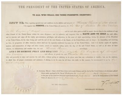Lot #31 Zachary Taylor Document Signed as President - Image 2