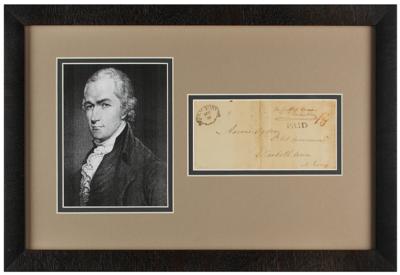 Lot #285 Alexander Hamilton Hand-Addressed Envelope