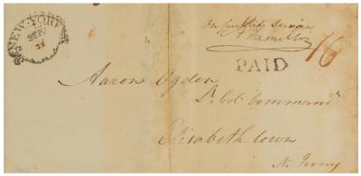 Lot #285 Alexander Hamilton Hand-Addressed Envelope - Image 2