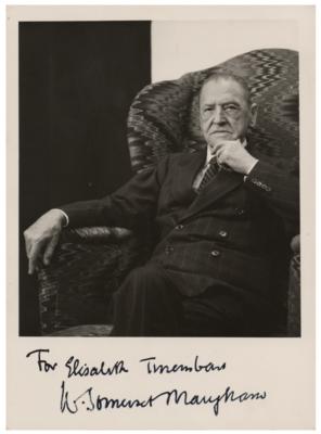 Lot #822 W. Somerset Maugham Signed Photograph