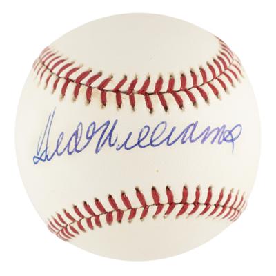 Lot #1113 Ted Williams Signed Baseball
