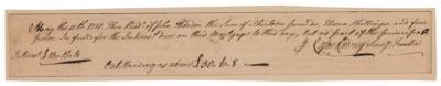 Lot #266 Caesar Rodney Autograph Document Signed - Image 1