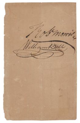 Lot #260 Robert Morris and Benjamin Harrison IV Document Signed