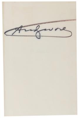 Lot #744 Andy Warhol Signed Book - Image 2