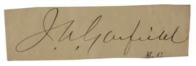 Lot #135 James A. Garfield Signature - Image 2