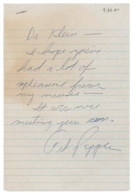 Lot #876 Art Pepper Signed Album and Autograph Letter Signed - Image 2