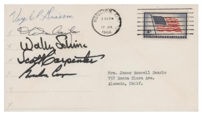 Lot #628 Mercury Astronauts (5) Signed Cover