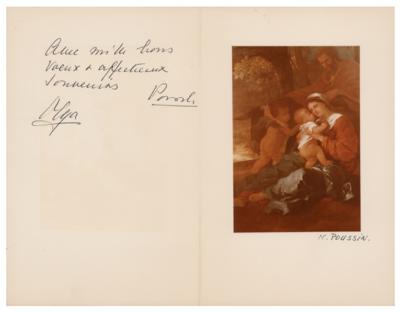 Lot #460 Prince Paul and Princess Olga of Yugoslavia Signed Christmas Card - Image 1