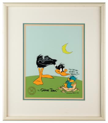 Lot #762 Chuck Jones Signed Limited Edition Cel: 'Daffy Daddy' - Image 1